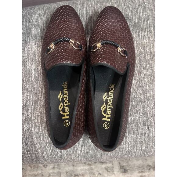 Harpelunde Men Handmade Dress Shoes Buckle Strap Woven Leather Loafers 8.5 - Picture 6 of 10